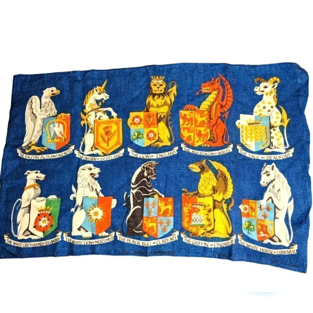 The Queens Beasts tea towel